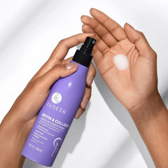 Luseta Biotin Leave-In Conditioner on dry hair providing moisture and frizz smoothing.