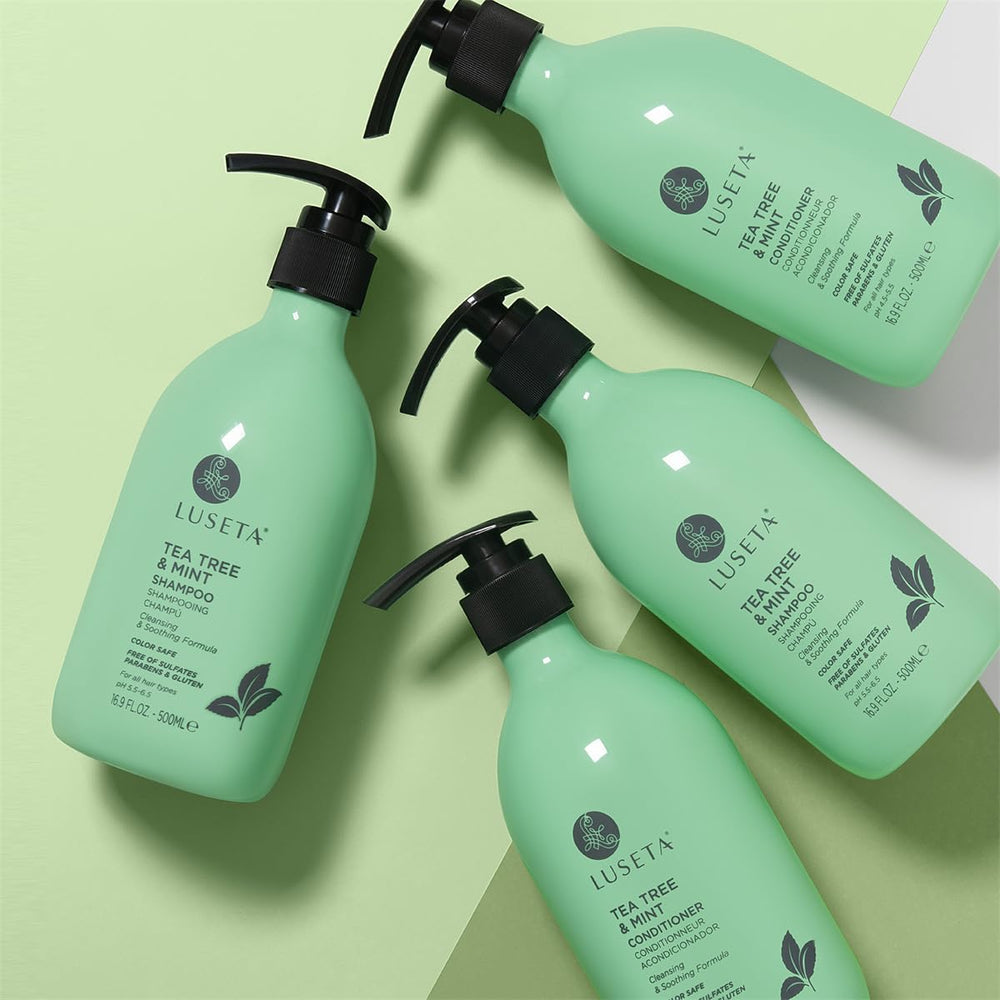Luseta Tea Tree Mint product packaging showcasing cruelty-free and vegan notes