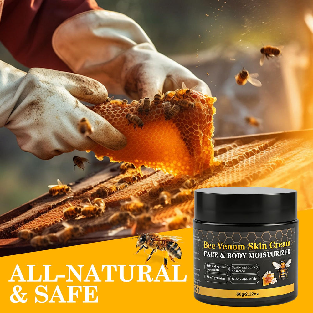 Lustrchron Bee Venom Skin Cream for full body hydration and resilience.