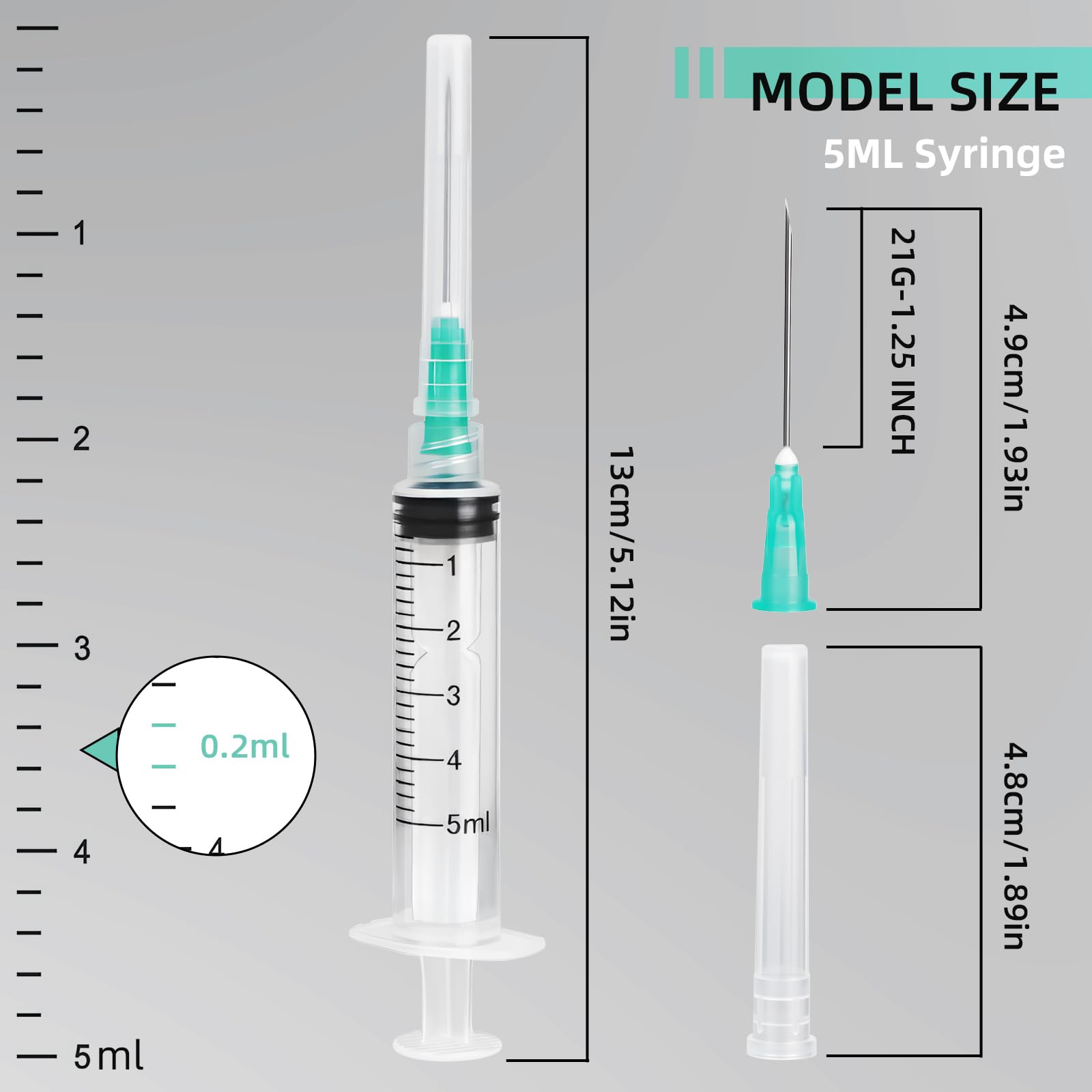 LUTAICACA disposable Luer Lock syringe with secure connection during use.