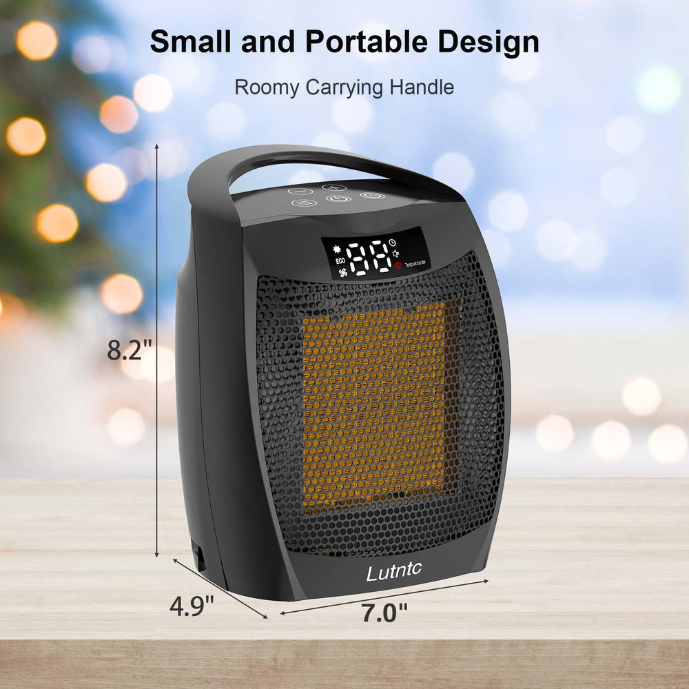 Lutntc ETL-certified heater suitable for home, bedroom, and small office use