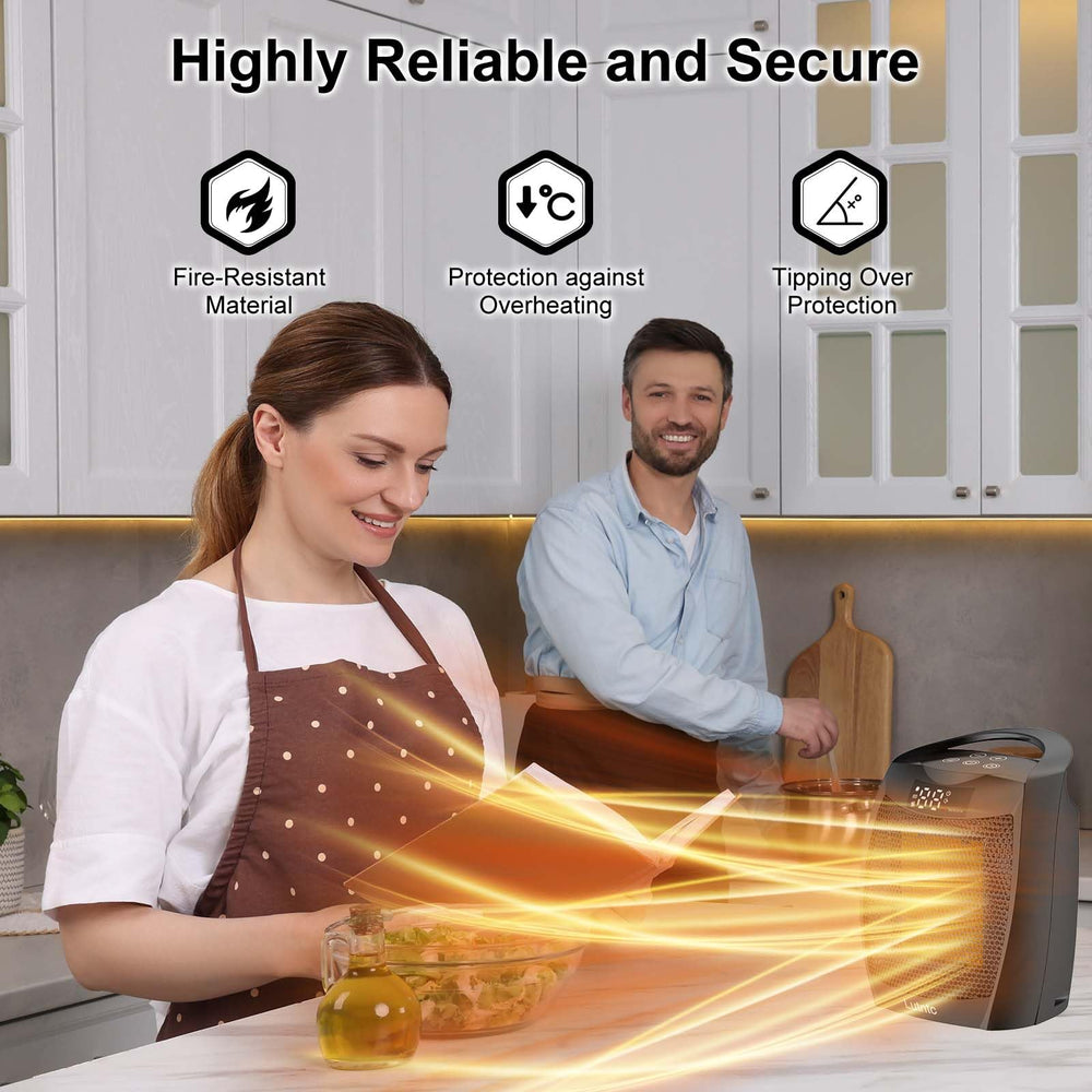 Lutntc heater with touch controls enables precise power and mode adjustments