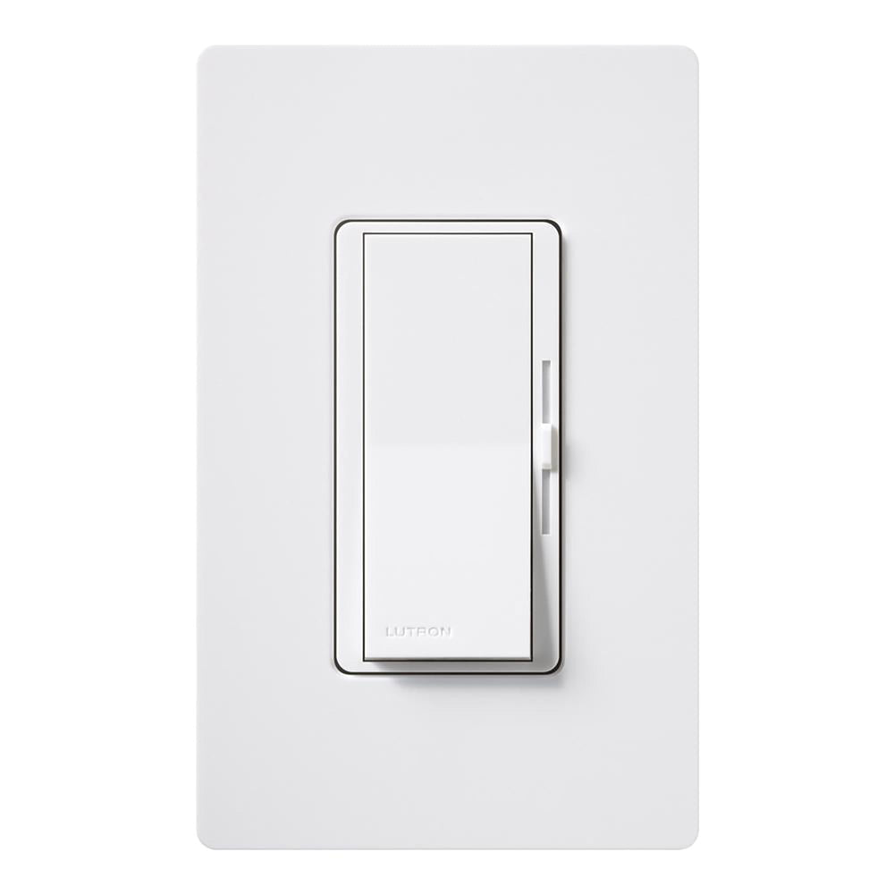Paddle switch design on Lutron Diva LED+ Dimmer for quick on/off control.