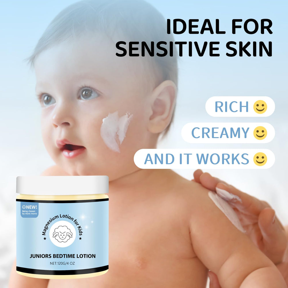 LUusmm kids bedtime application scene with easy rub for calming routine