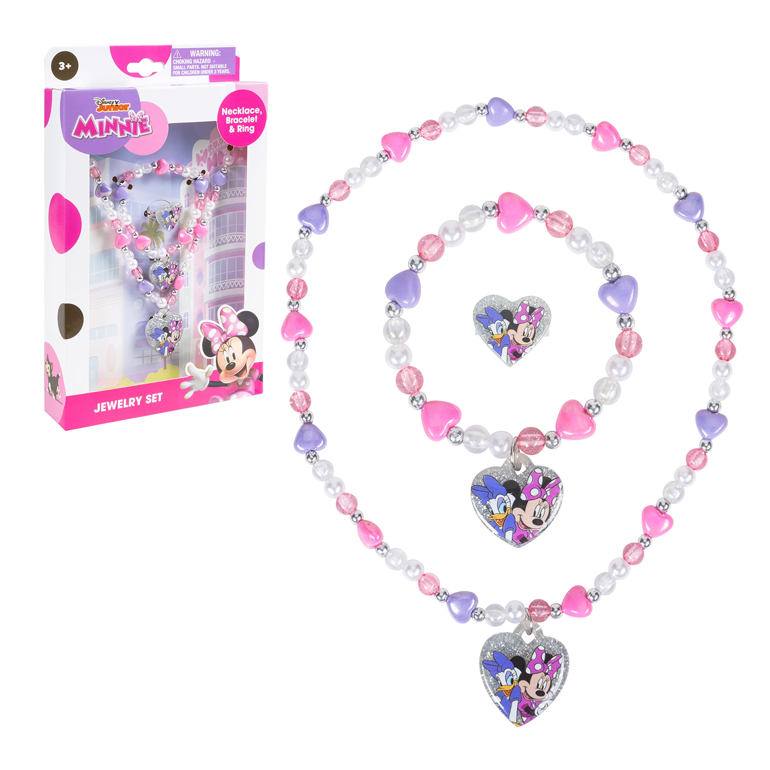 Close-up of the bracelet beads from the LUV HER set for safe, durable wear