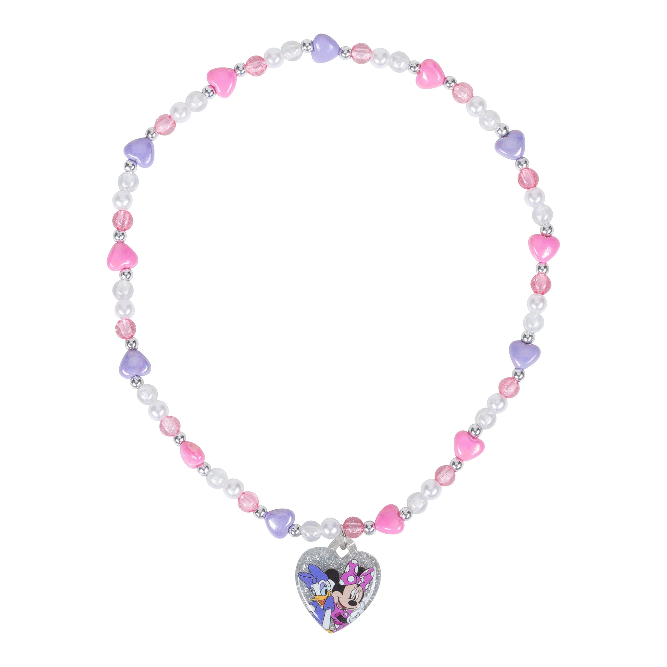 Close-up of the bead necklace from the LUV HER set for colorful styling