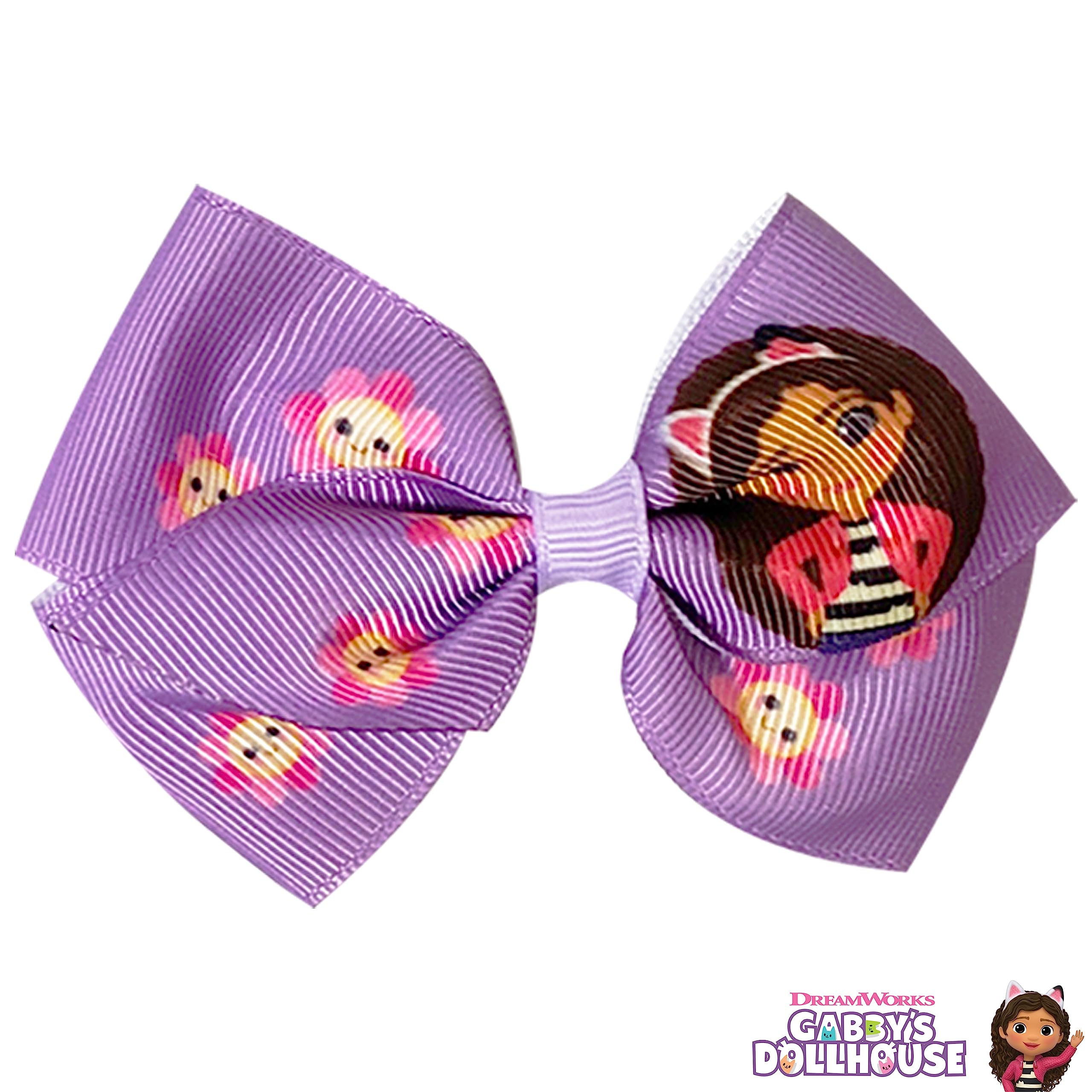 Luv Her Gabby's Dollhouse rainbow clip for tidy hair during creative play.