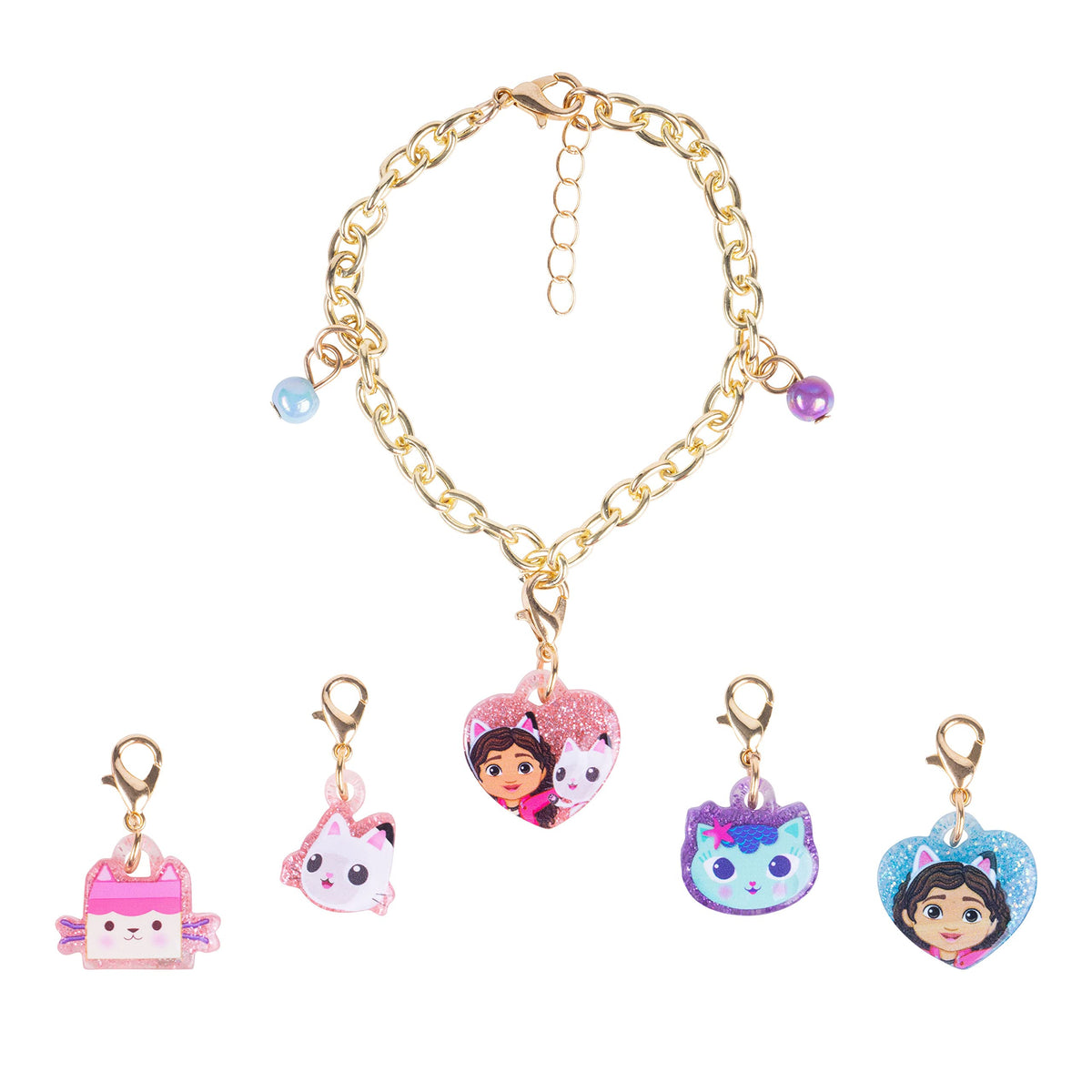 LUV HER Gabby’s Dollhouse bracelet box set front view, ideal for gifting