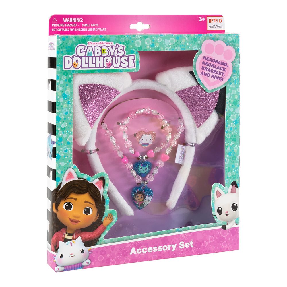 LUV HER Gabby Dollhouse headband in pink for stylish dress-up play