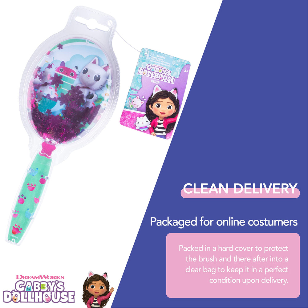 LUV HER Gabby's Dollhouse Hair Brush kid-friendly handle for easy grooming