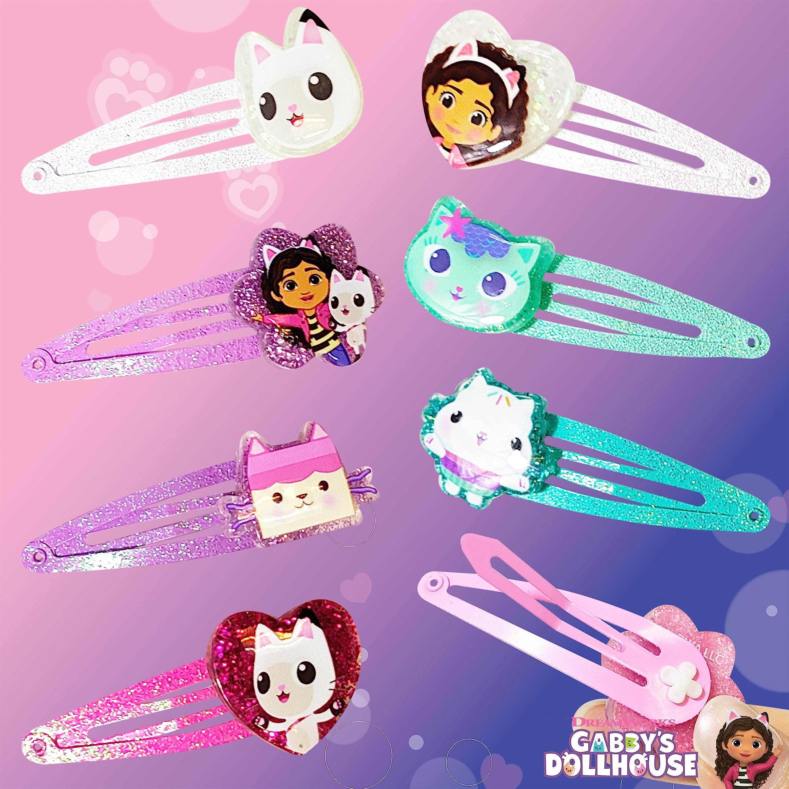 LUV HER Gabby's Dollhouse clips support imaginative dress-up and social play