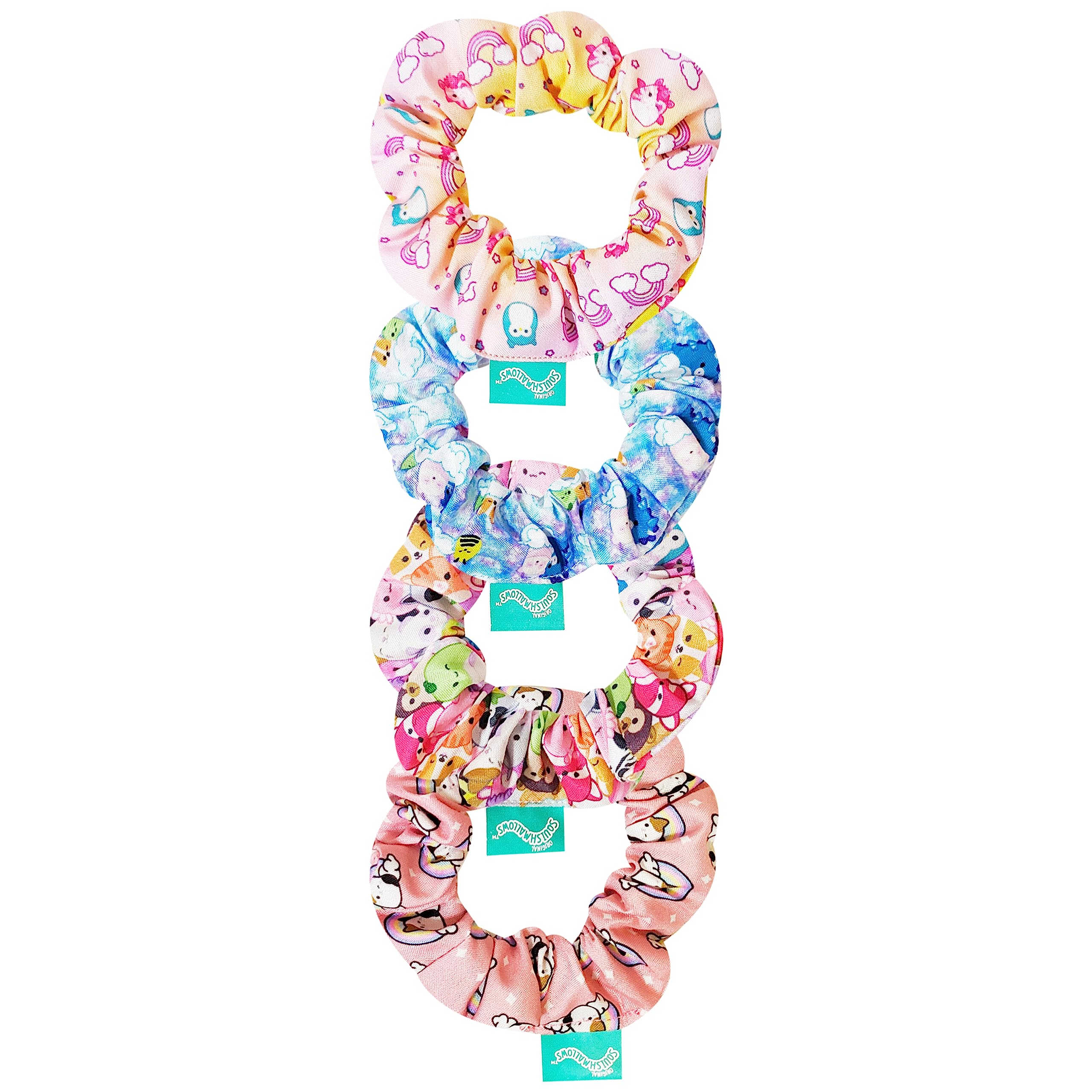LUV HER Squishmallows scrunchies character print 5 durable fabric for everyday wear