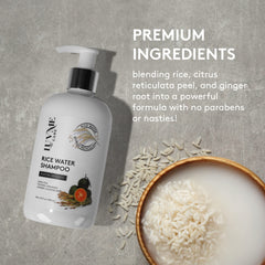 Luv Me Care hair-thickening lather demonstrates visible texture boost during washing