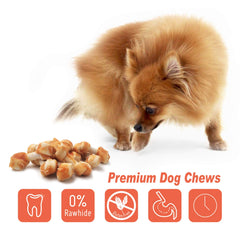 LuvChew dental chews closeup supporting plaque control during chewing.