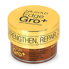 Lux Collection Edge Control Gel delivers a strong 48-hour hold for 4C hair.