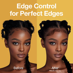 Lux Collection Edge Control Gel dries crystal clear for a crisp, flexible finish.