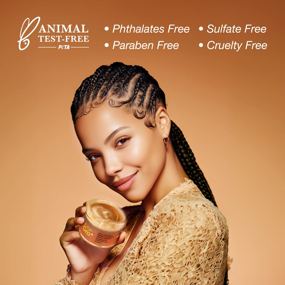 Lux Collection Edge Control Gel works well with lace-front hairstyles.