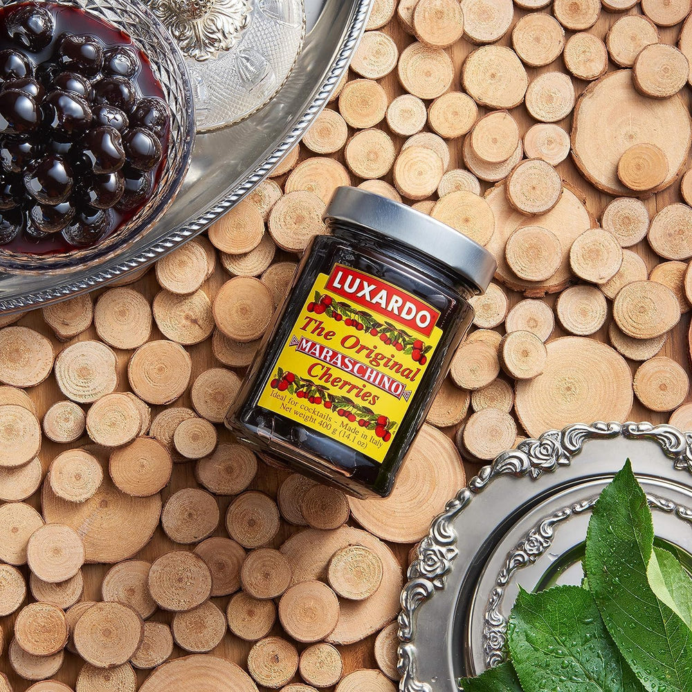 Luxardo Gourmet Cherries kitchen counter ready for entertaining