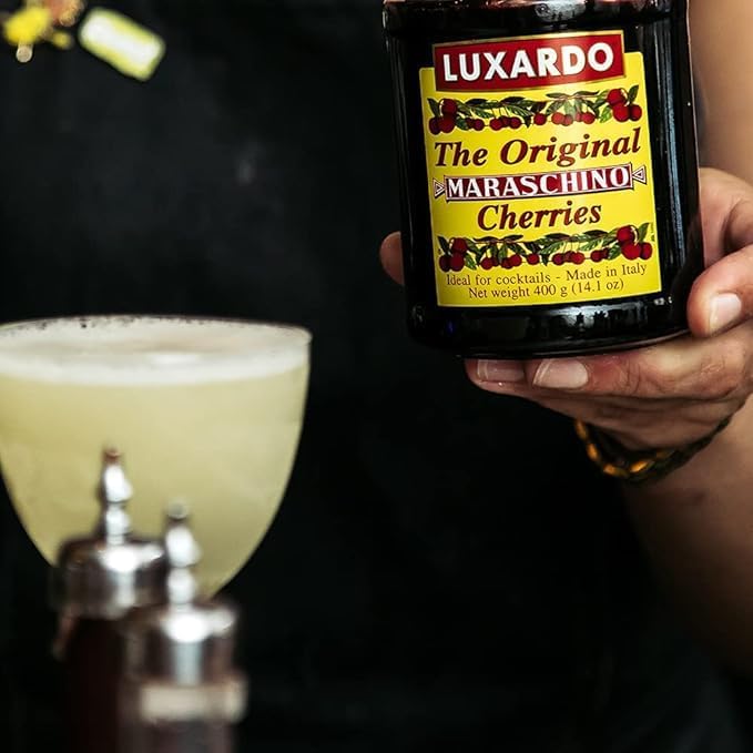 Luxardo Gourmet Cherries Manhattan glass elevating the cocktail