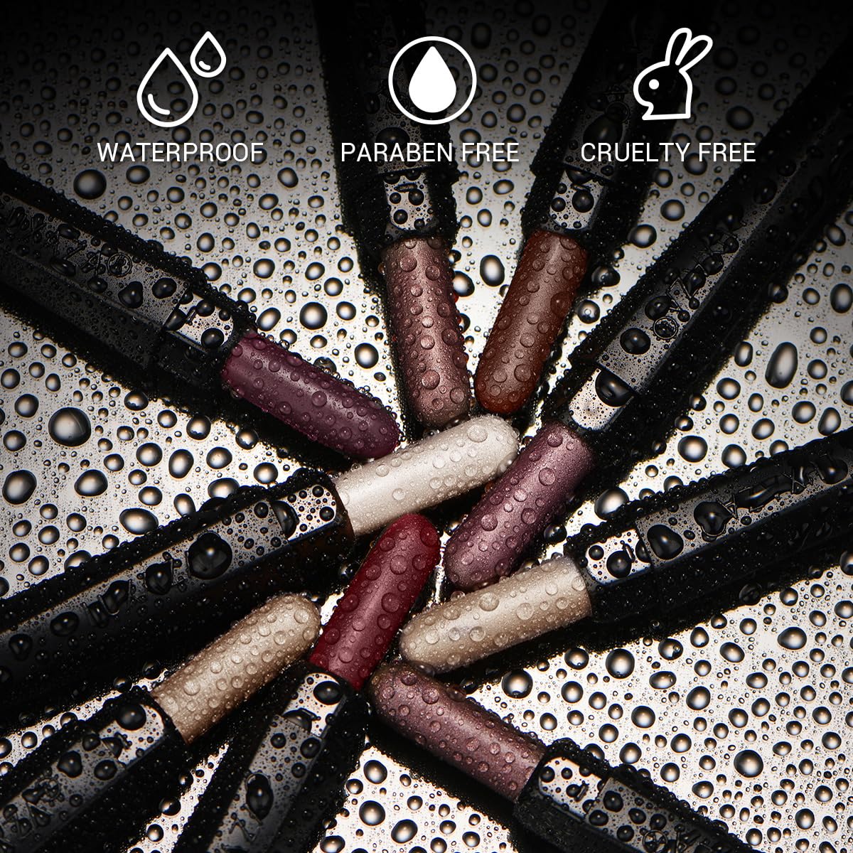 LUXAZA long-wear waterproof formula keeps color vibrant all day