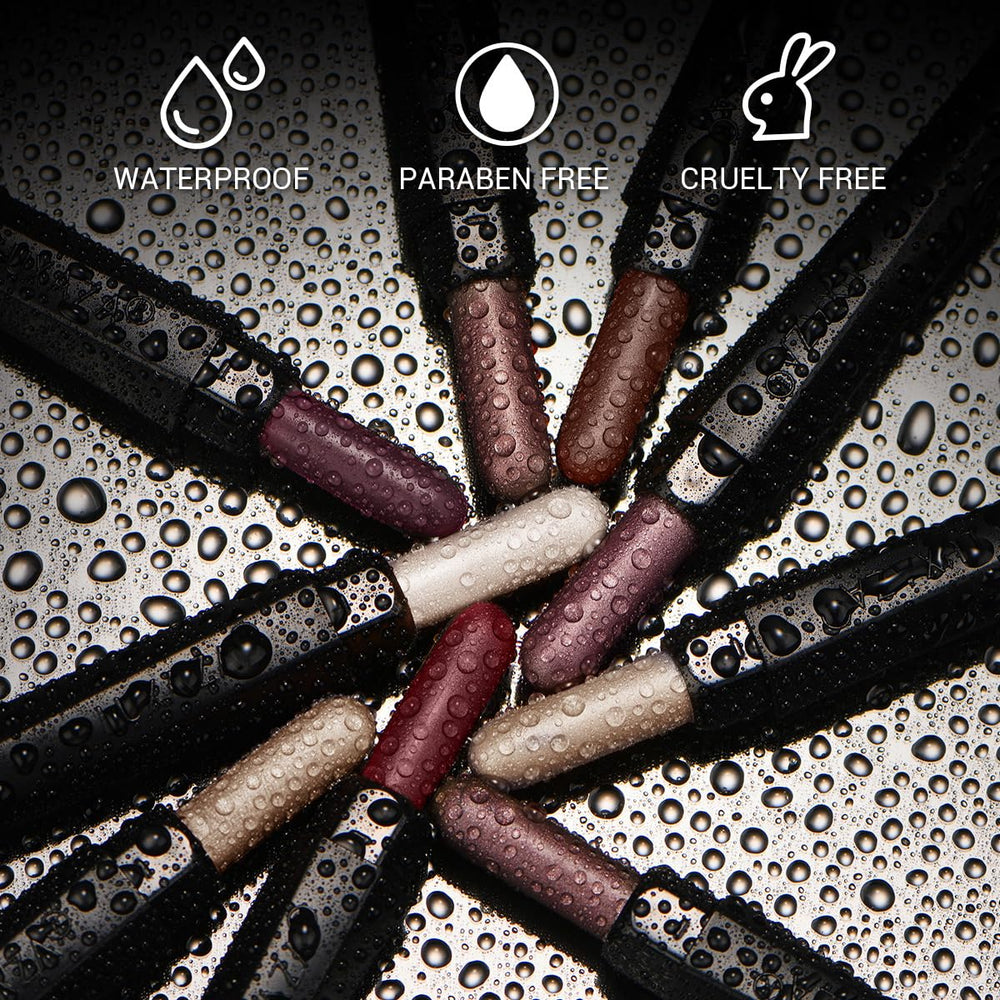 LUXAZA long-wear waterproof formula keeps color vibrant all day