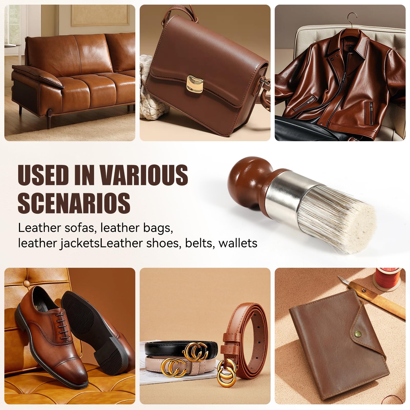 LUXGROVE 8oz leather and furniture care pack for easy maintenance