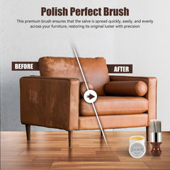 LUXGROVE leather care brush set designed for even application and scratch prevention