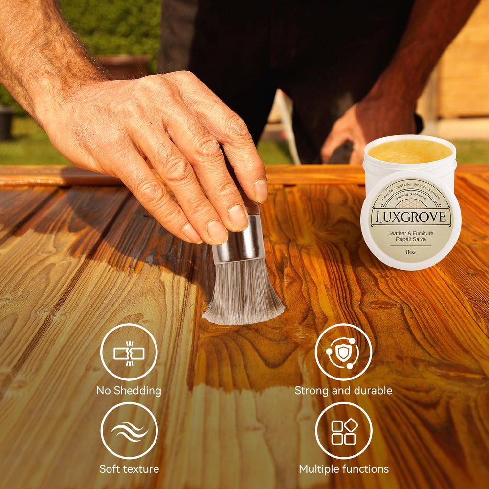 LUXGROVE leather cleaner conditioner bottle cleans and nourishes leather surfaces