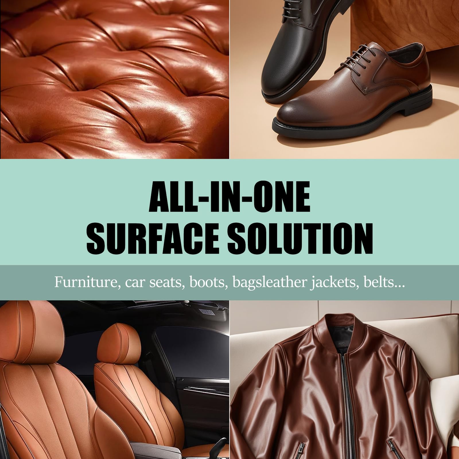 LuxGROVE Leather Repair Salve shoe purse saddle care provides conditioned, protected leather.