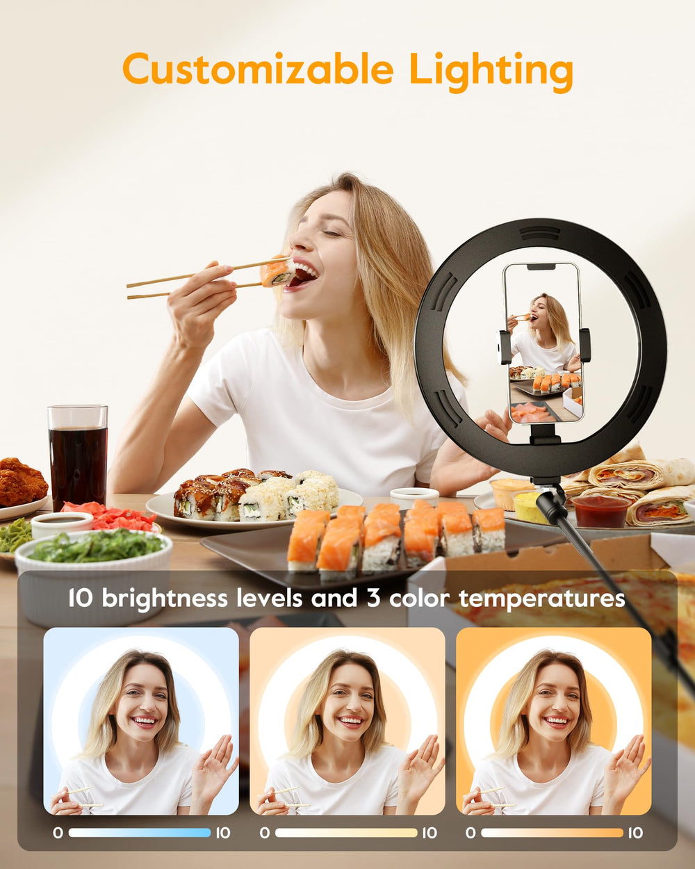 LUXSURE high-cri-light ensures true color and detail in videos.