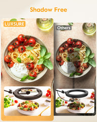 LUXSURE stable-dual-base-design prevents tipping during dynamic angles.