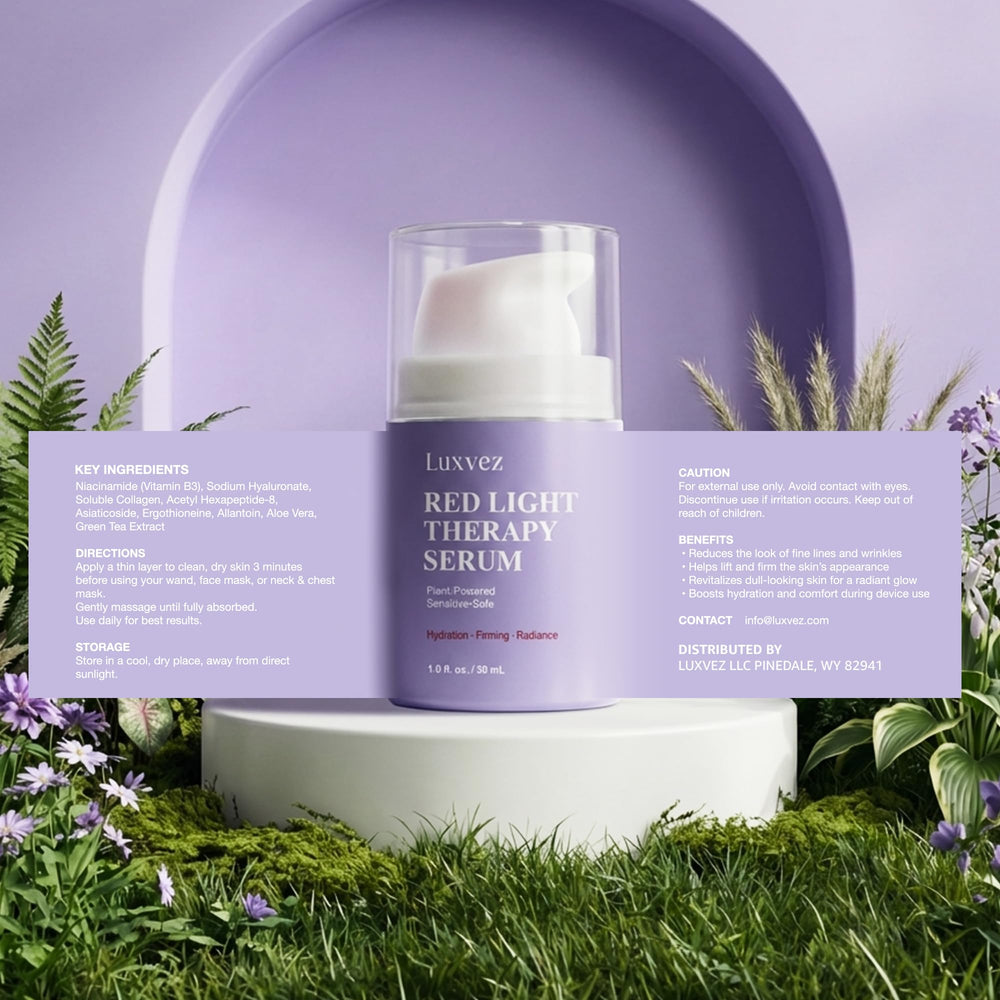 Luxvez ergothioneine antioxidant protection during red light use