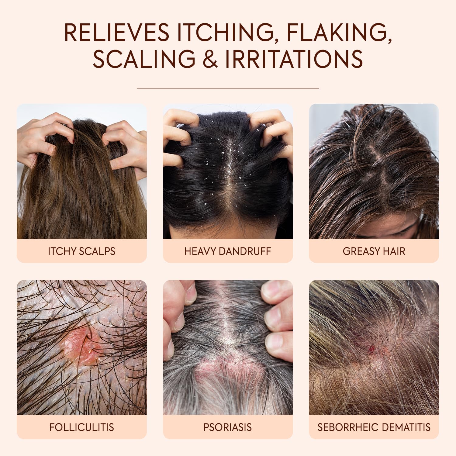 Luxvez women’s scalp lather application demonstrates gentle cleansing for sensitive skin