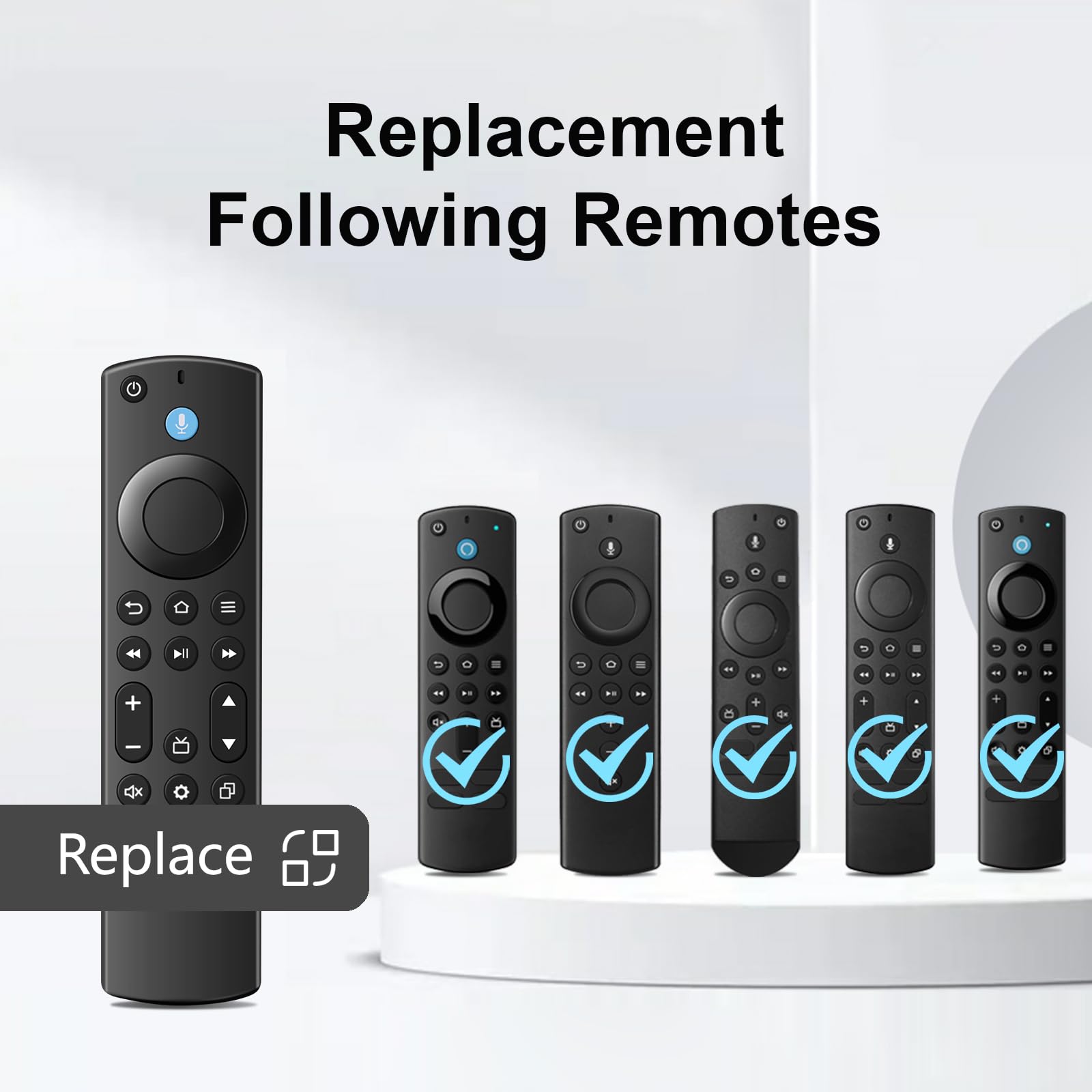 Luyeper remote for Fire Stick HD; ergonomic grip and easy use