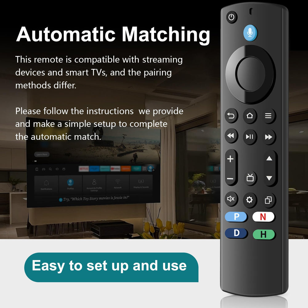 Luyeper remote for Insignia/Toshiba smart TVs; seamless voice control