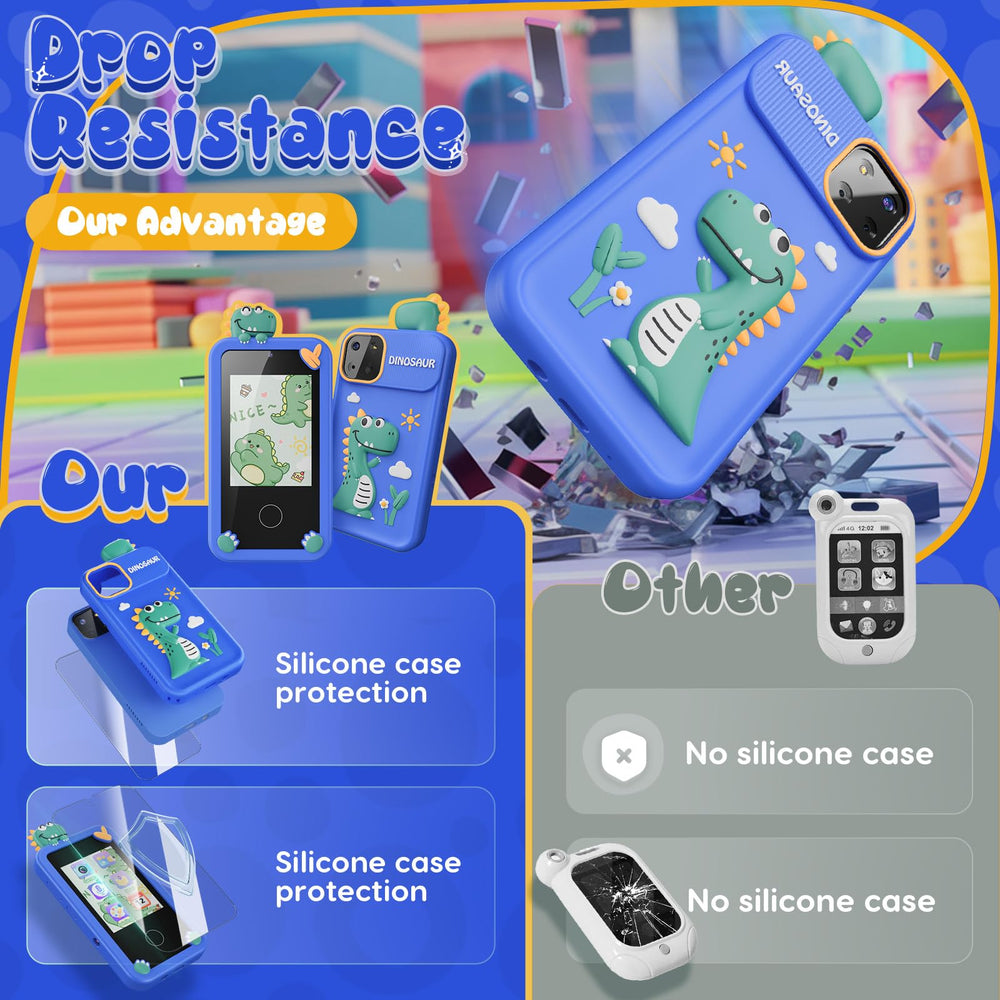 Luyiilo Kids Smart Phone Toy dinosaur design adds imaginative adventure
