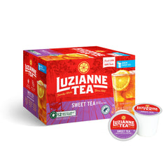Luzianne sweet iced tea pods in a box for quick, refreshing home brew