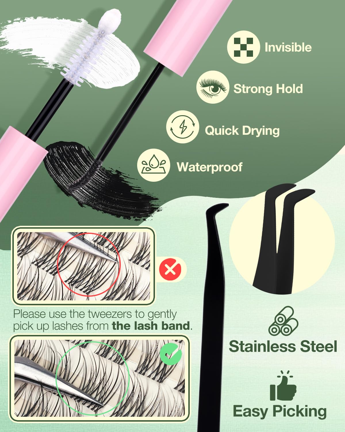 Lvmixwig natural-look lashes suited for day-to-night looks.