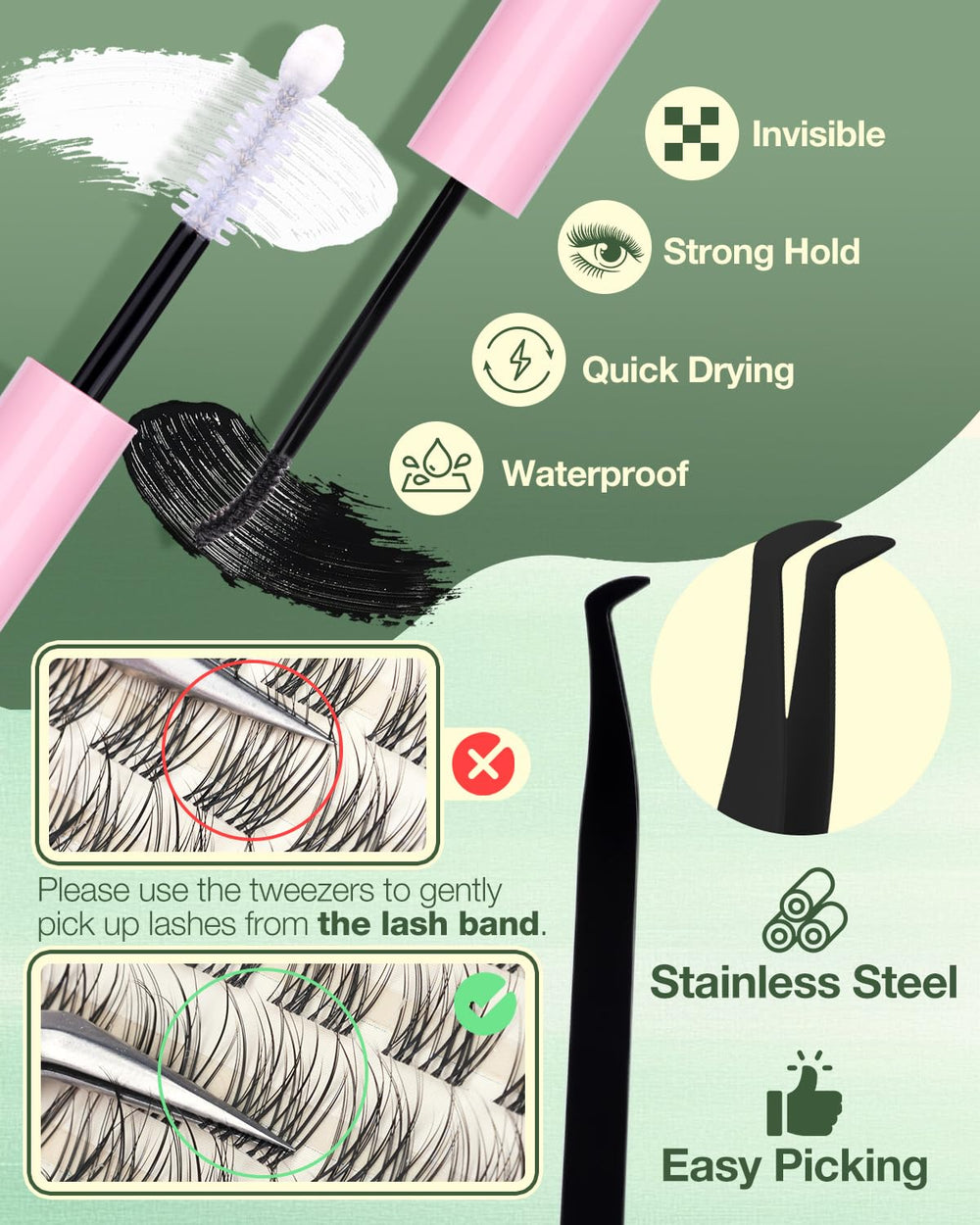 Lvmixwig natural-look lashes suited for day-to-night looks.