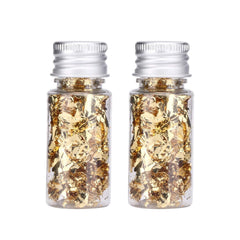 Lwuey decorating flakes gold leaf for cake adds shimmering edible finish for desserts