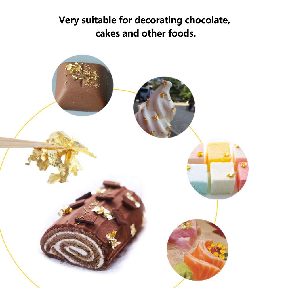 Lwuey gold leaf for sushi desserts adds premium visual appeal