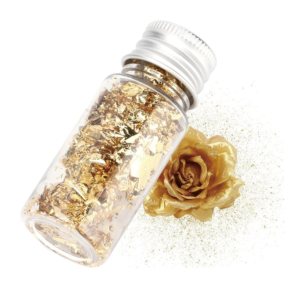 Lwuey edible gold flakes safe for sushi and baked goods
