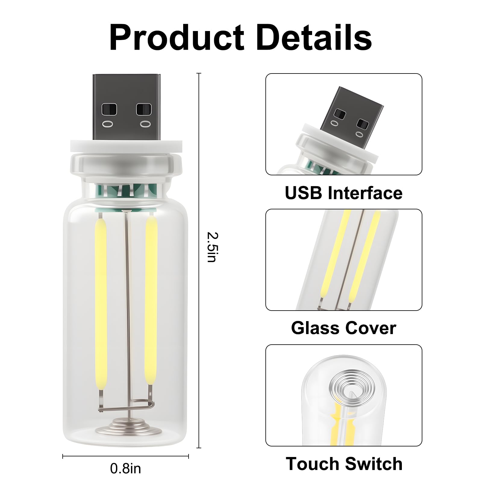 LYCARESUN green glass bottle light enhances mood in any space
