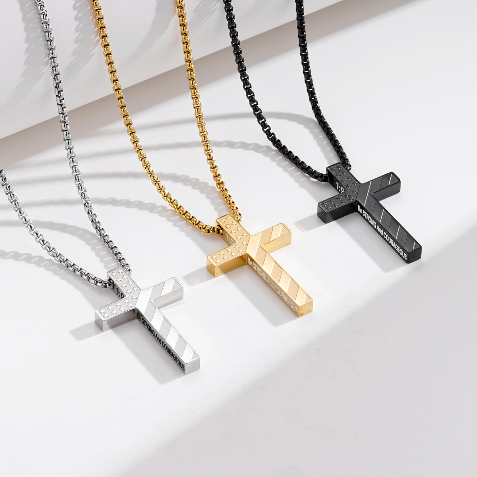 Gift-ready Lydow cross necklace packaging suitable for occasions.