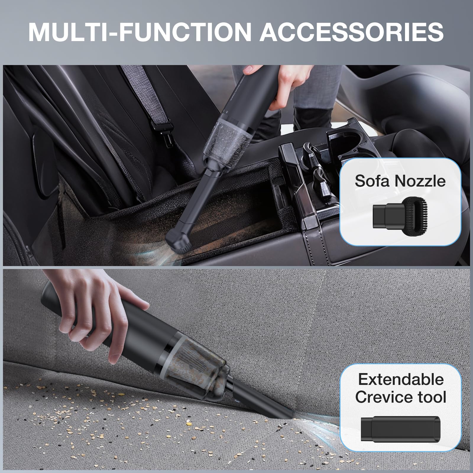 LYFUHUI cordless handheld vacuum for car and desk