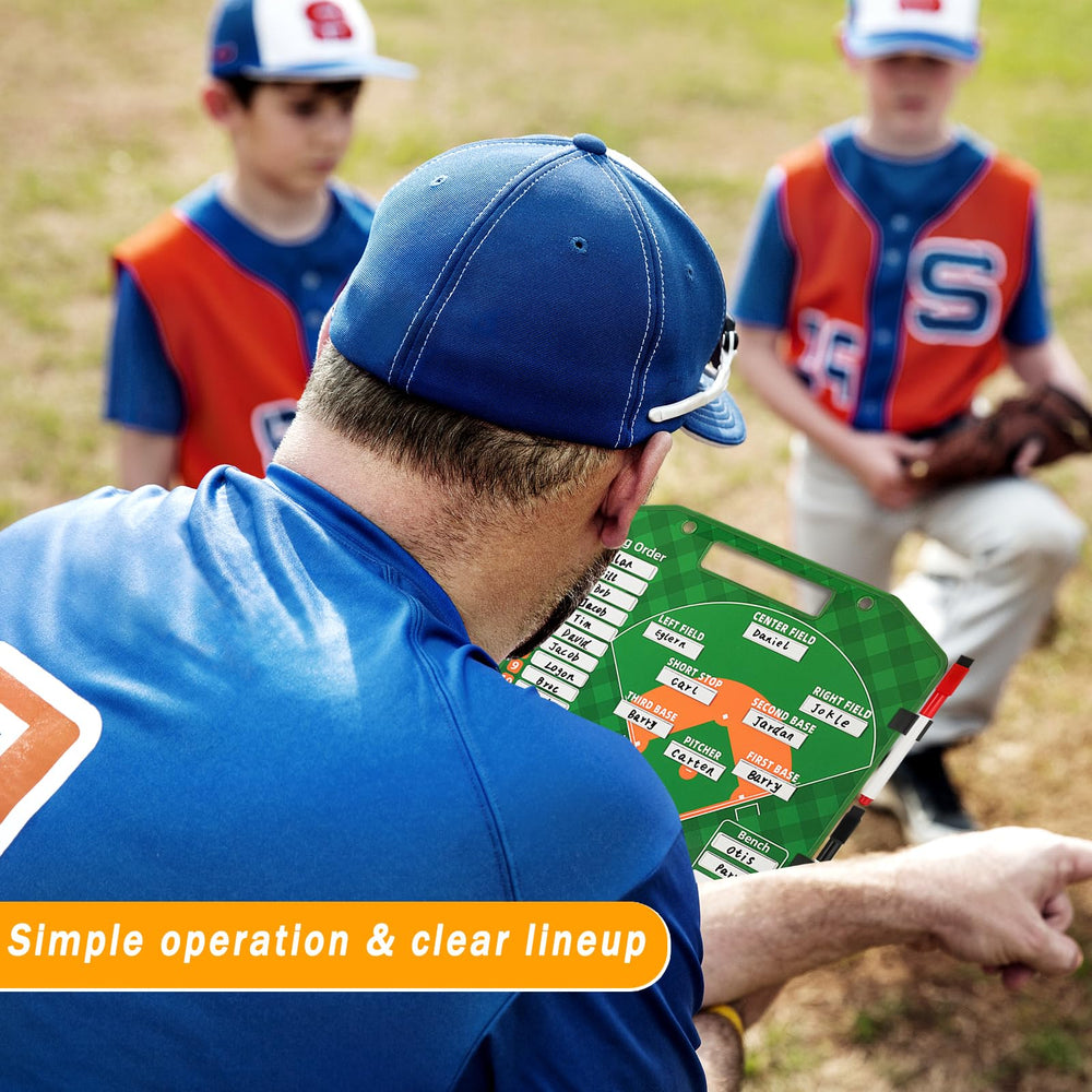 Close-up of magnets and lineup cards on LYINGFISH board
