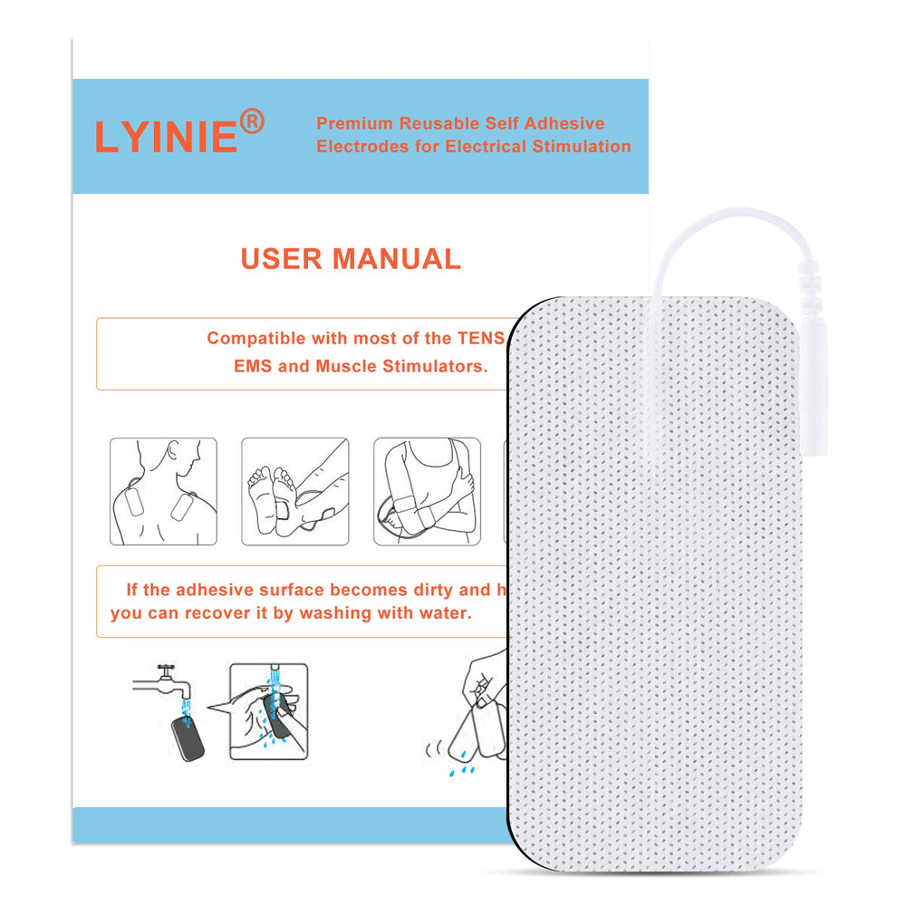 LYINIE reusable electrode pads housed in resealable packaging