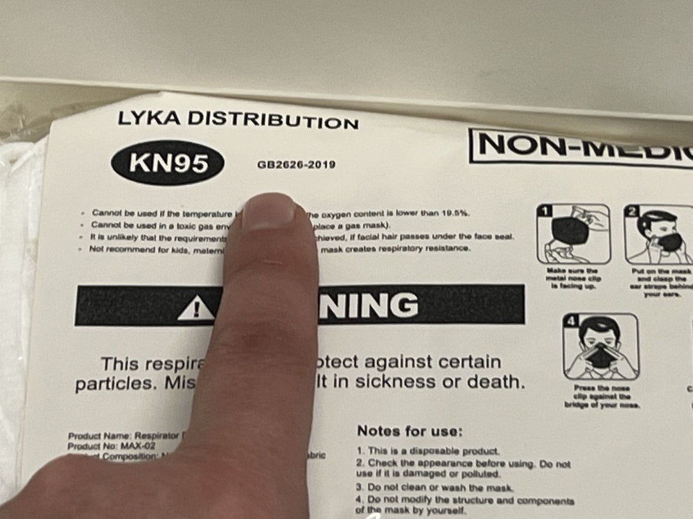 Lyka KN95 mask non-medical use for travel and daily safety.