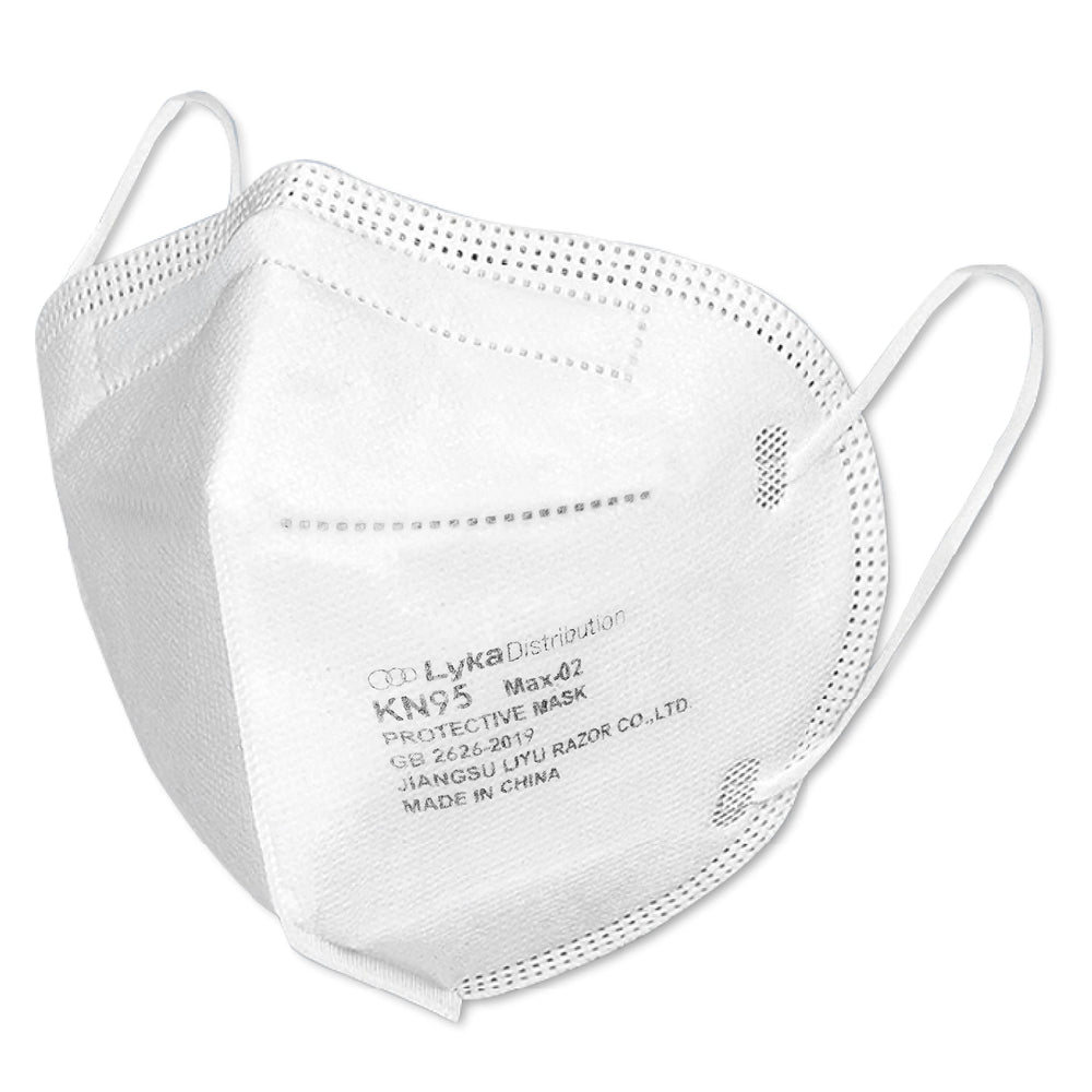 Lyka KN95 mask lightweight and portable for office or school.