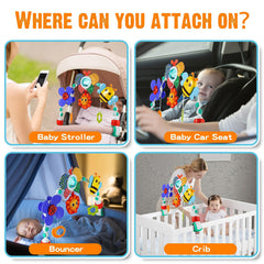 Lynncare universal arch fits strollers, cribs, and car seats securely
